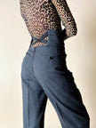 Pantalone a sigaretta con panciotto grigio antracite “D&G”
