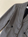 Blazer sciancrato in lana pied de poule “Rifat Ozbek”