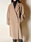 Vintage-Mantel von Marina Basic aus Kamelhaar-Woll-Kaschmir-Mix