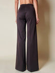 Blazer doppiopetto in lana color cioccolato “Yves Saint Laurent” con pantalone abbinato