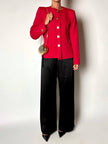 Blazer vintage Yves Saint Laurent Variation in rasato di lana rossa
