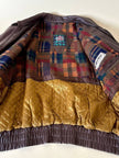 Bomber aviator in pelle color cioccolato “Laps”