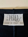 Mini abito in cotone stretch nero con coppe in serpente “La Perla”