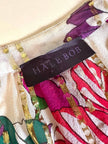 Blusa in seta bianca Jacquard fantasia floreale multicolor “Hale Bob”