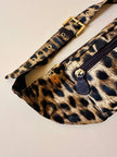 Marsupio in raso leopardato “Moschino”