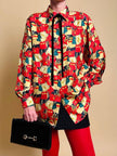 Camicia sartoriale in drill di seta fantasia mini bag