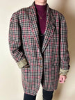 Les Copains houndstooth wool blazer