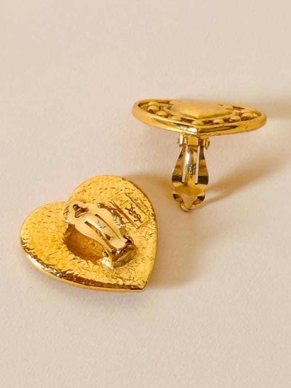 Maxi clip a cuore oro 