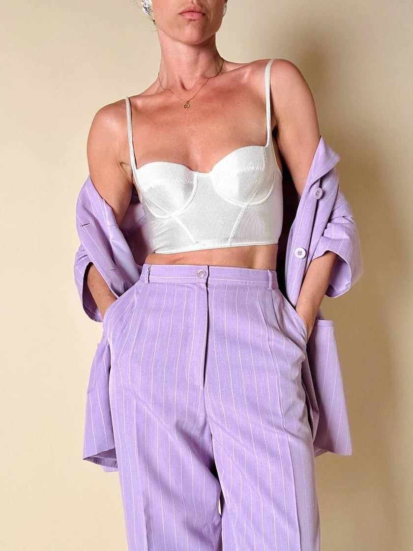 Bustier bianco “Malizia” by La Perla