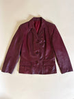 Giacca in pelle bordeaux Vera Pelle