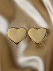 Maxi clip dorate a forma di cuore “Moschino”