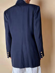 Blazer doppiopetto blu navy con bottoni dorati Grazia Bagnaresi