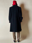Cappotto nero con maxi bottoni gioiello multicolor “Yves Saint Laurent”