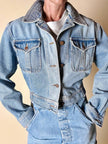 Giacca cropped Katharine Hamnett London in Denim chiaro slavato