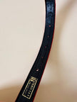 Cintura rossa in tessuto Jaquard con fibbia logo dorata “Fendi”