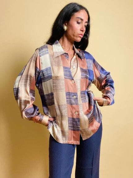 Camicia in misto seta