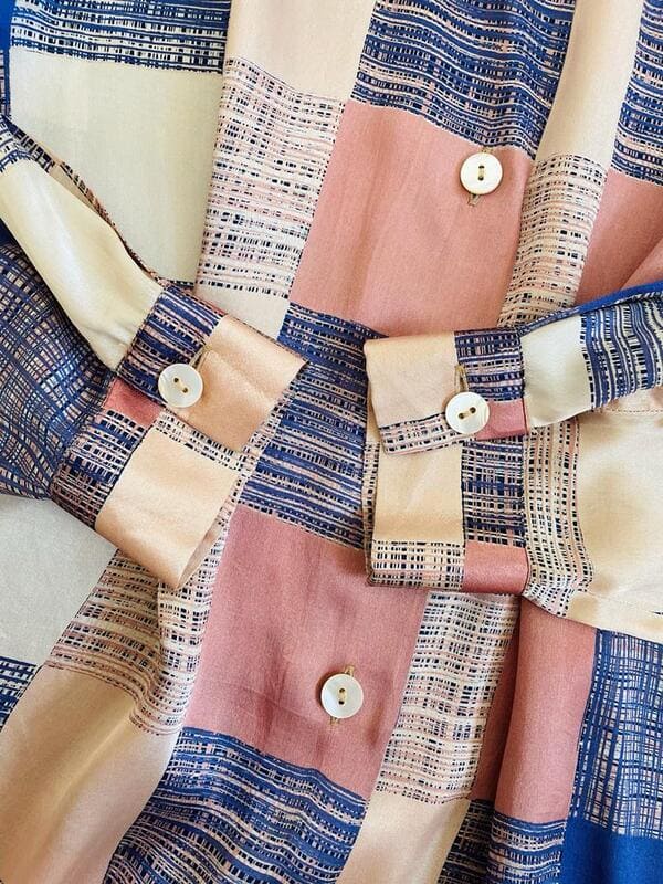 Camicia in misto seta