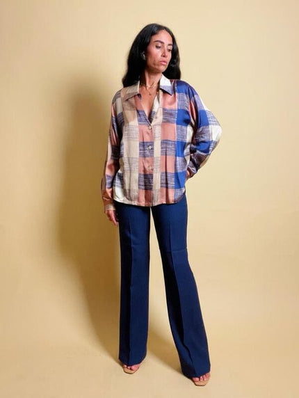 Camicia in misto seta