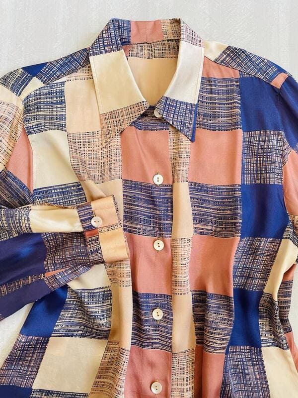 Camicia in misto seta