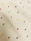Camicia in seta Jaquard a pois multicolor