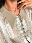Camicia in pura seta fantasia paislay