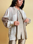 Camicia in pura seta fantasia paislay