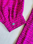 Camicia in seta ciclamino stampa 
