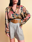 Camicia in seta fantasia paisley