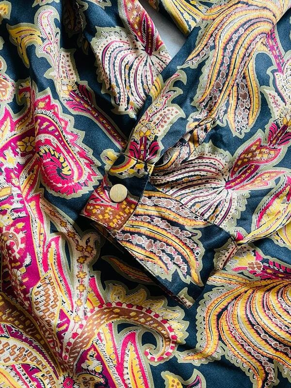 Camicia in seta fantasia paisley