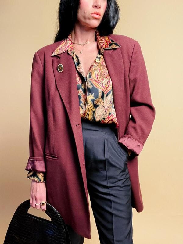 Camicia in seta fantasia paisley