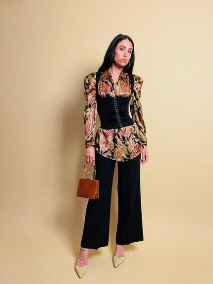 Camicia in seta fantasia paisley