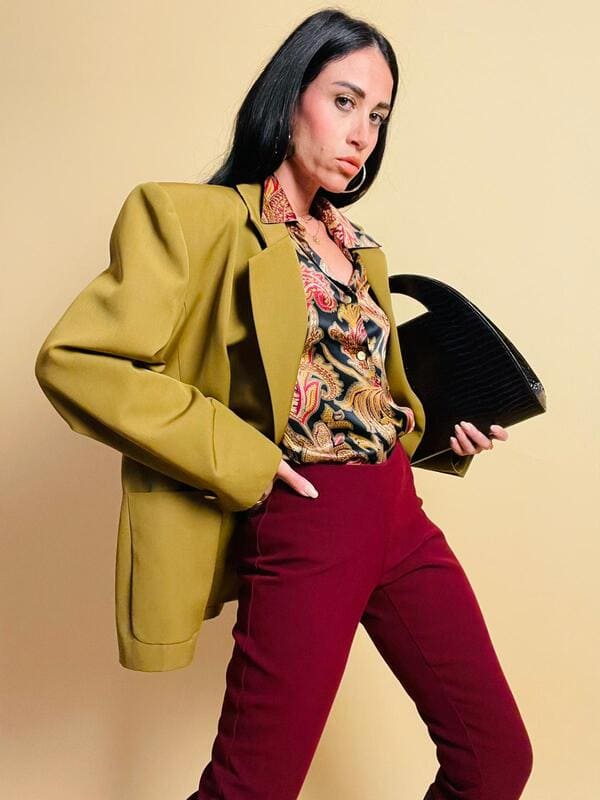 Camicia in seta fantasia paisley