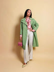 Light coat verde pistacchio