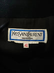 Cappotto nero con maxi bottoni gioiello multicolor “Yves Saint Laurent”