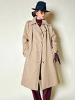 Trench oversize in gabardine color cammello