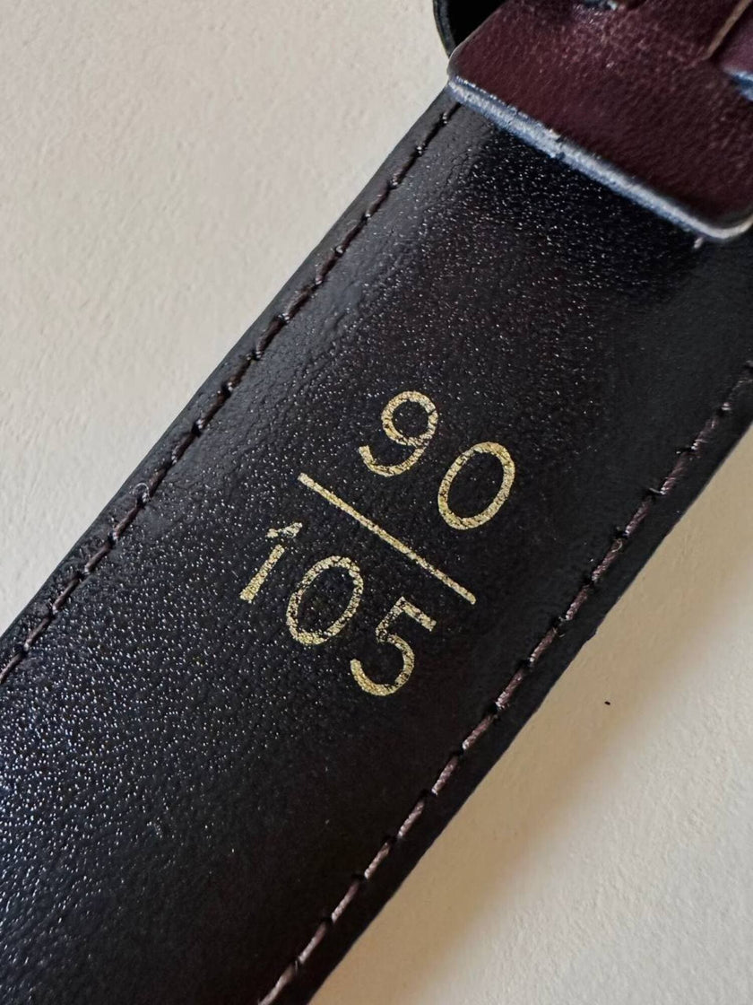 Vintage-Gürtel von Yves Saint Laurent aus dunkelbraunem Leder