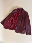 Giacca in pelle bordeaux Vera Pelle