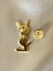 Spilla logo Yves Saint Laurent color oro