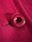 Giaccone Yves Saint Laurent in lana rosso Borgogna