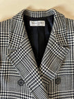 Blazer doppiopetto in lana principe di Galles “Yves Saint Laurent”