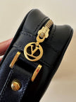 Beauty case in ecopelle nera “Valentino Garavani”
