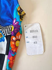 Costume intero fantasia multicolor floreale barocca