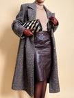 Cappotto Elena Miròin lana boutonné con motivo spinato