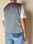 Gilet tecnico imbottito in nylon argento “Fendissime”
