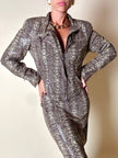 Ensemble Yvan & Marzia in tessuto stretch fantasia pitone