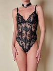 Body perizoma in pizzo nero “La Perla”