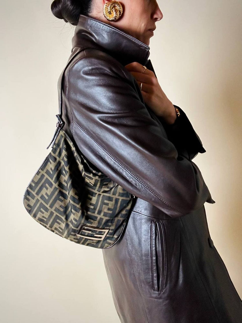 Borsa Fendi vintage in tela zucca