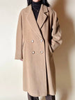 Vintage-Mantel von Marina Basic aus Kamelhaar-Woll-Kaschmir-Mix