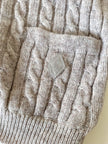 Cardigan Yves Saint Laurent vintage in lana beige con bottoni berlebeck