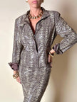 Ensemble Yvan & Marzia in tessuto stretch fantasia pitone